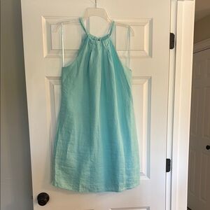 28 Palms Aqua Halter Dress Size Small